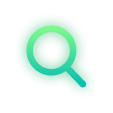 Research Magnifying glass icon